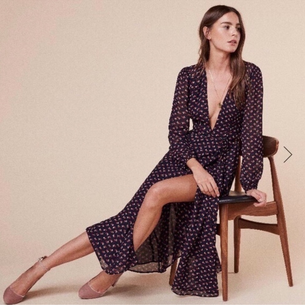Reformation Ashley wrap dress